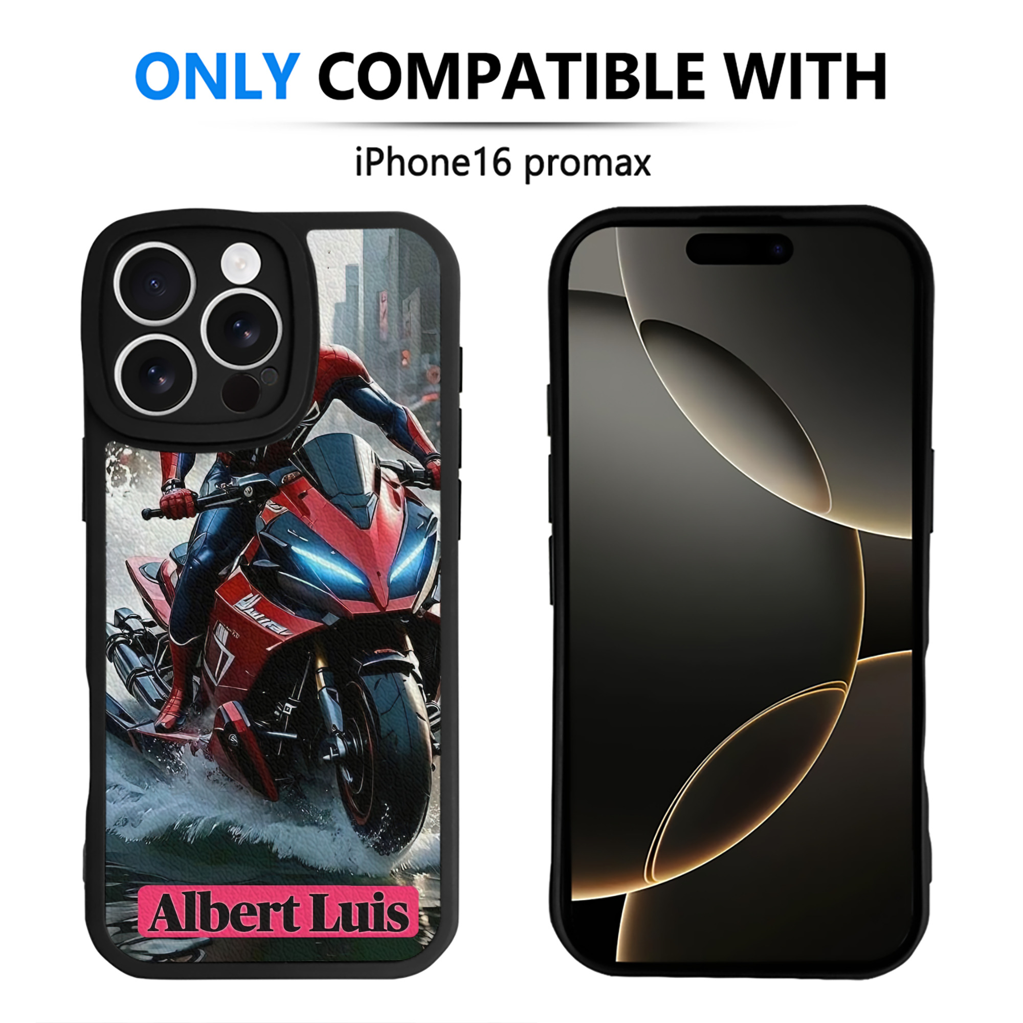 （画像用） Spider Man スパイダーマン 【iPhone 16シリーズ対応】シリコンスマホケース（レザー調） 材質：シリコン